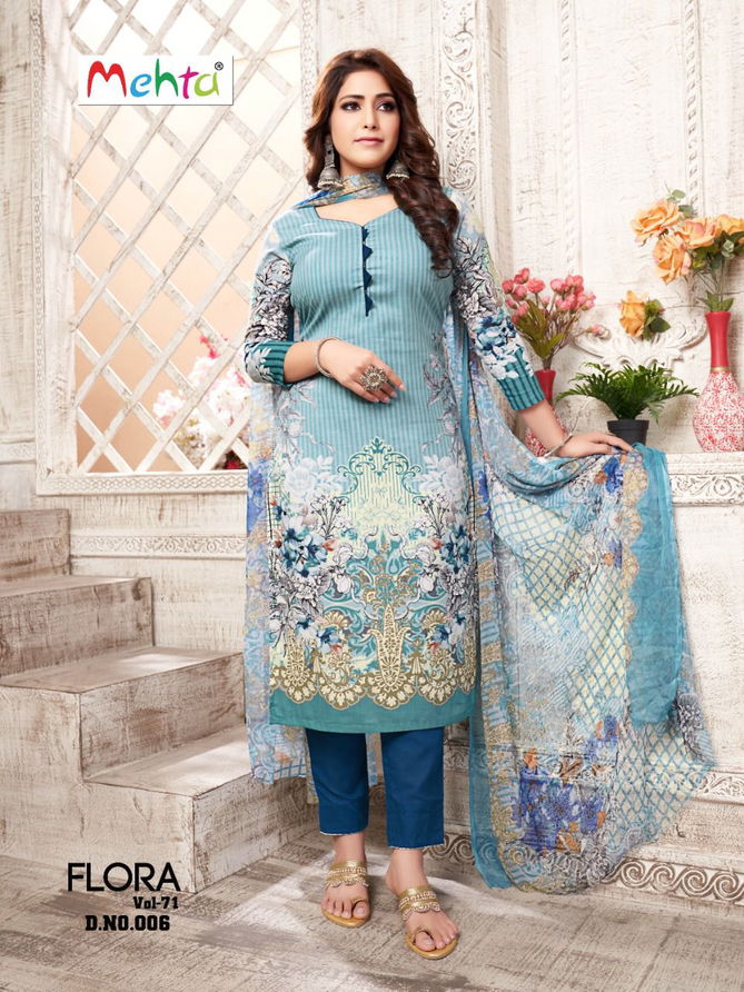 Mehta Flora Vol 71 Daily Wear Wholesale Printed Cotton Dress Material